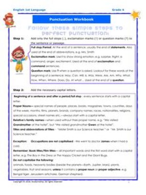 cover image of Grade 4 English: Punctuation Workbook